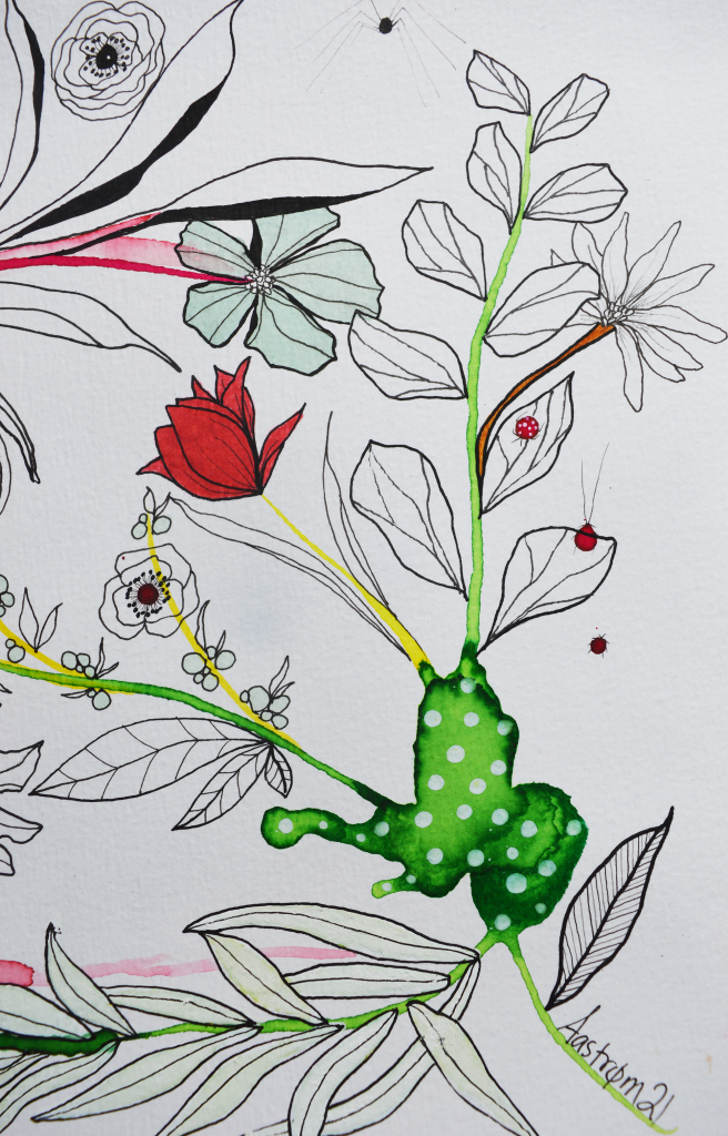 bjørn wiinblad, blomster maleri, botanik, botanisk illustration